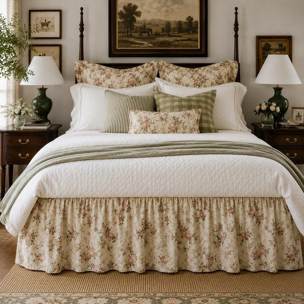 VTG Ralph Lauren Bedskirt Cal King 15